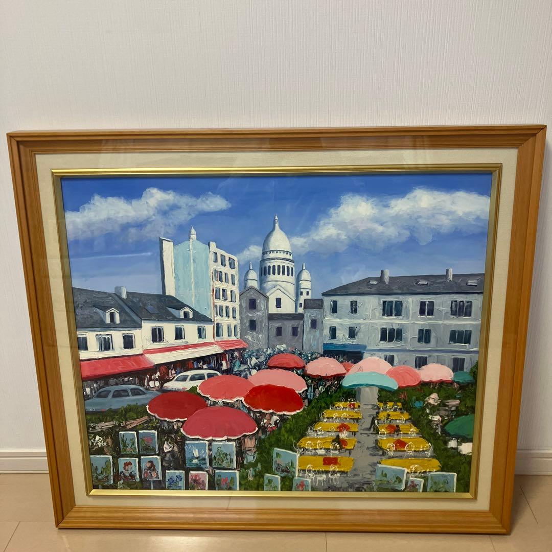 塚田國次　フランス、モンマルトル、テルトル広場