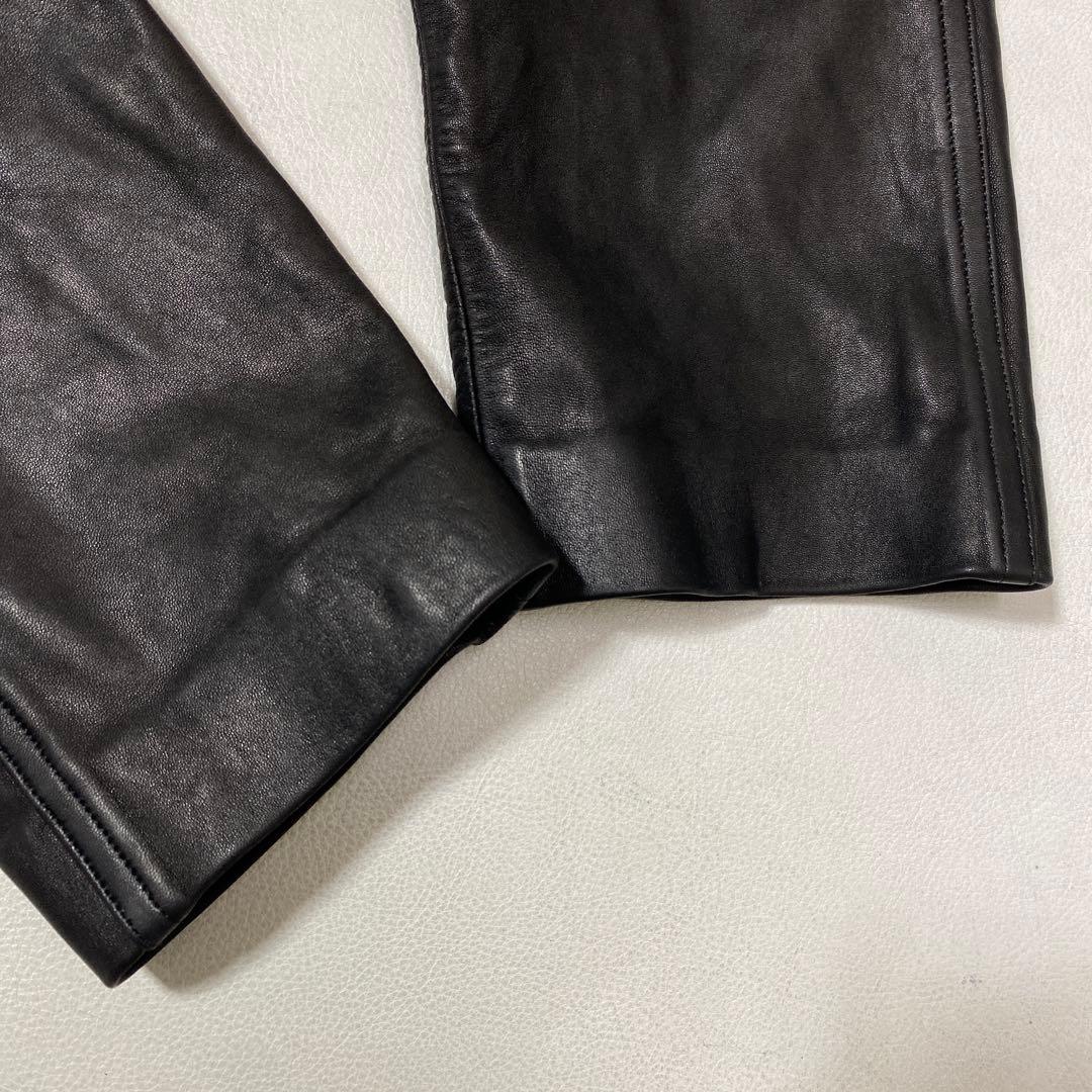 90s agnes b. アニエスベー フランス製 羊革 ラムレザーパンツ