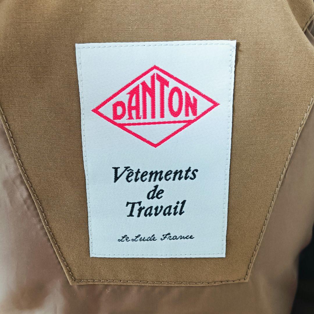 【美品】DANTON ダウンベスト キャメル ダントン メンズ 38