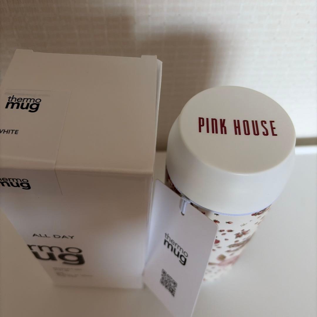 ピンクハウス♡ギンガムウサギサーモマグ