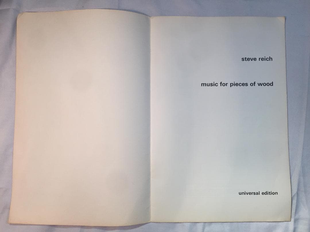 Steve Reich のSong Collection 5 Score