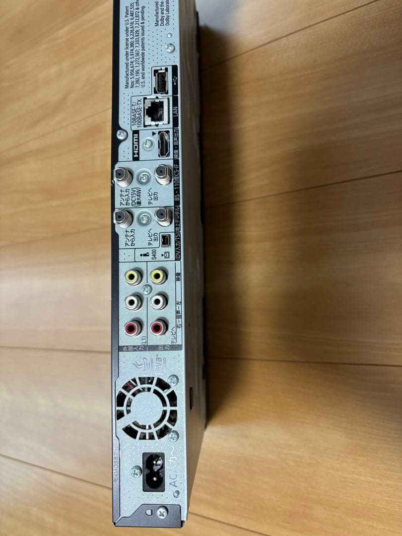 Panasonic ブルーレイレコーダーバッファロー外付けHD セットリモコン付