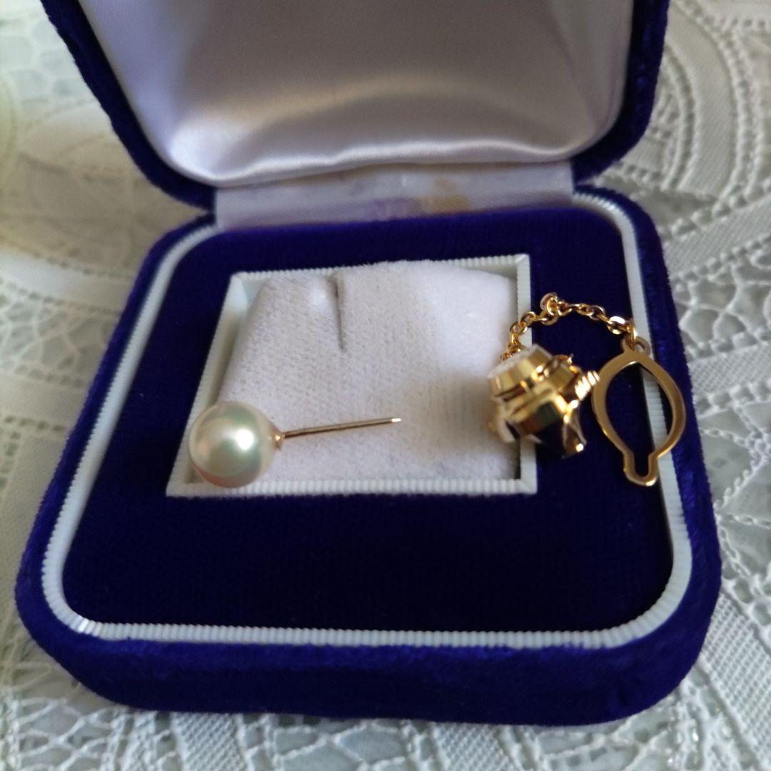 パールピンブローチ タイタック ネクタイピン 真珠 冠婚葬祭 USA