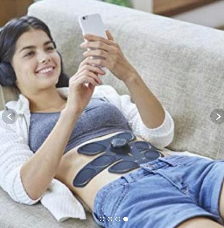 RIZAP EMS 腹筋ベルト 3D Shaper & 専用ジェルパッド(8枚)