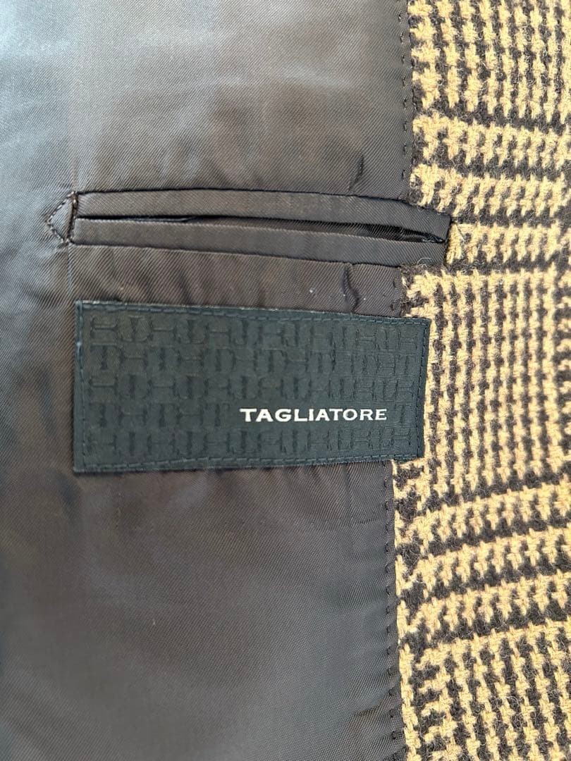 美品　タリアトーレ　グレンチェックジャケット　46 秋冬