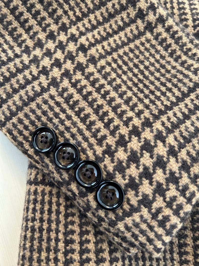 美品　タリアトーレ　グレンチェックジャケット　46 秋冬