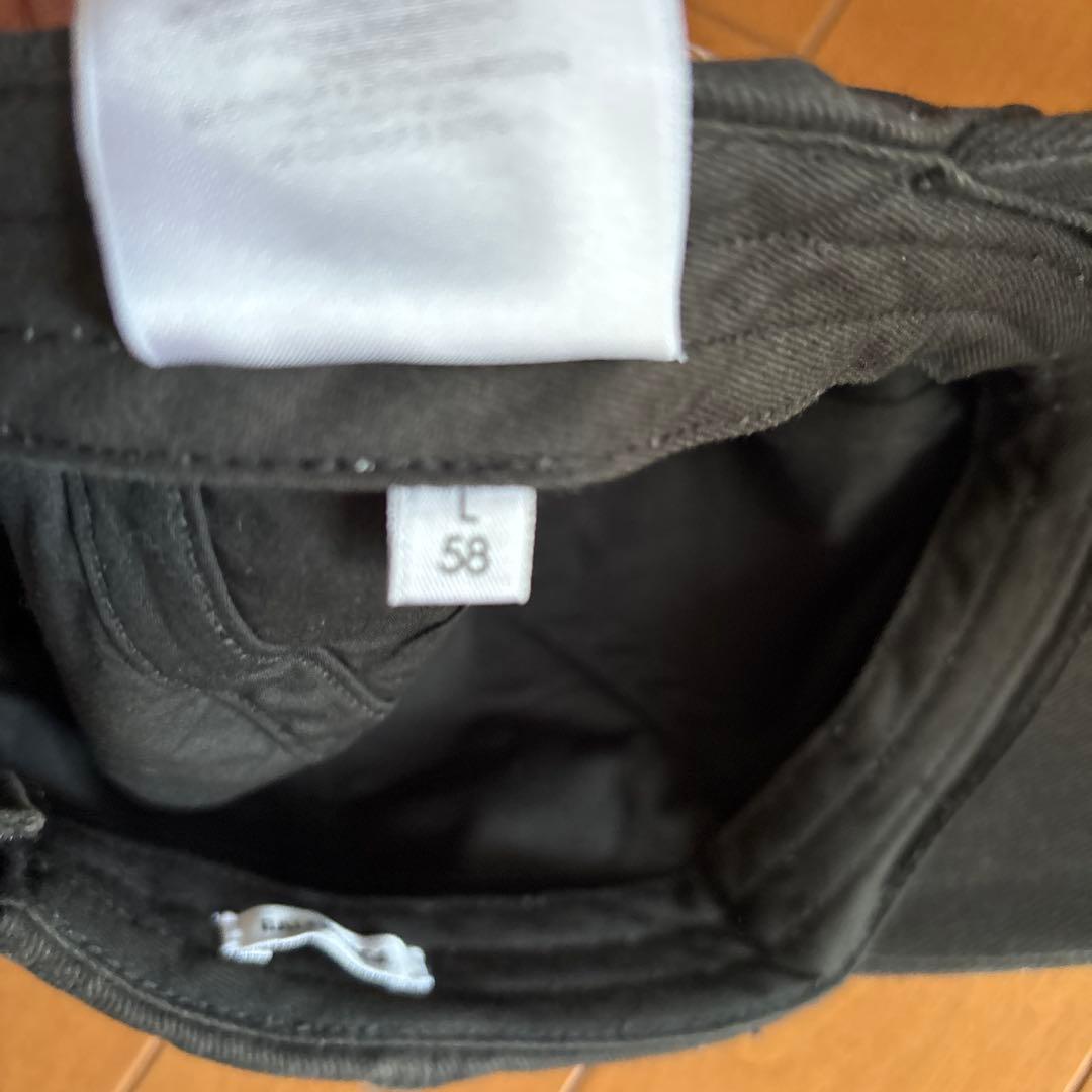 BALENCIAGA バレンシアガ キャップ 帽子 ブラック ロゴ L58サイズ