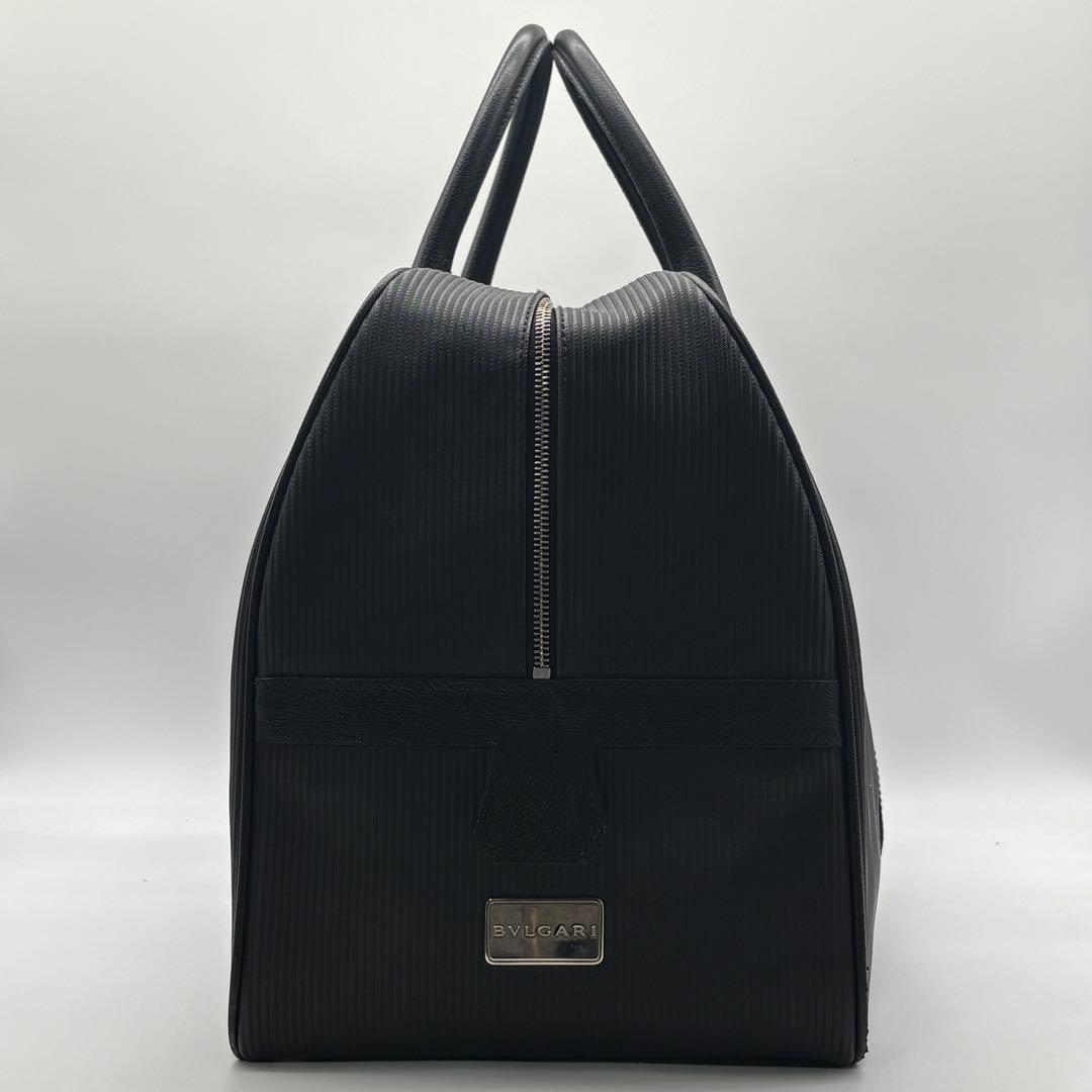 【たっと様】BVLGARI ブルガリ ボストンバッグ ハンド ミレリゲ 黒