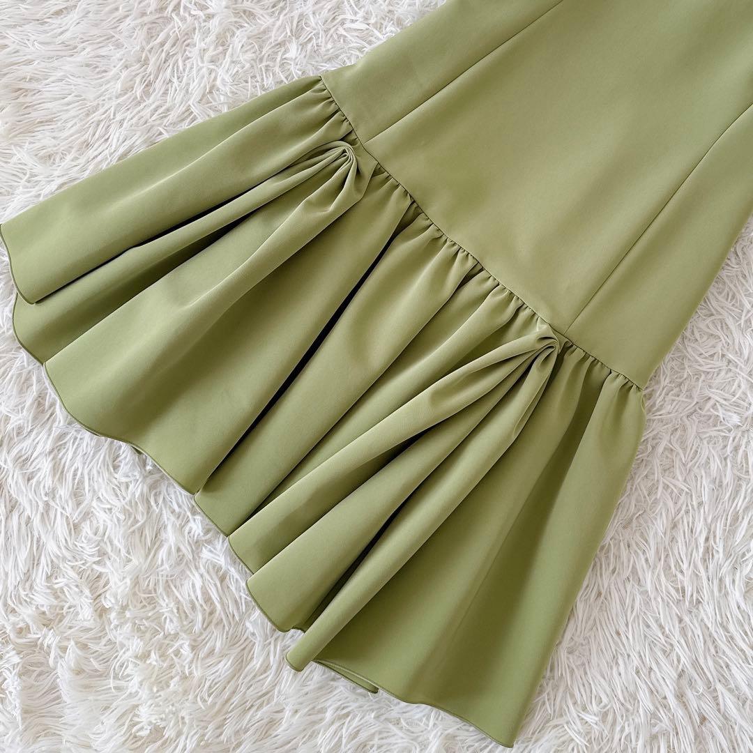 未使用級 フォクシー✨ギャザーフレアワンピース フレンチスリーブ 不織布カバー付