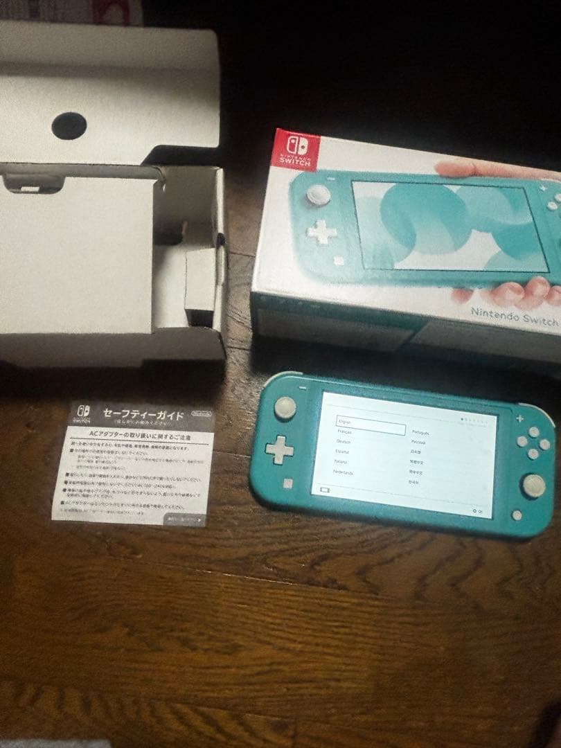 Nintendo Switch Liteターコイズブルー動作確認済み箱あり