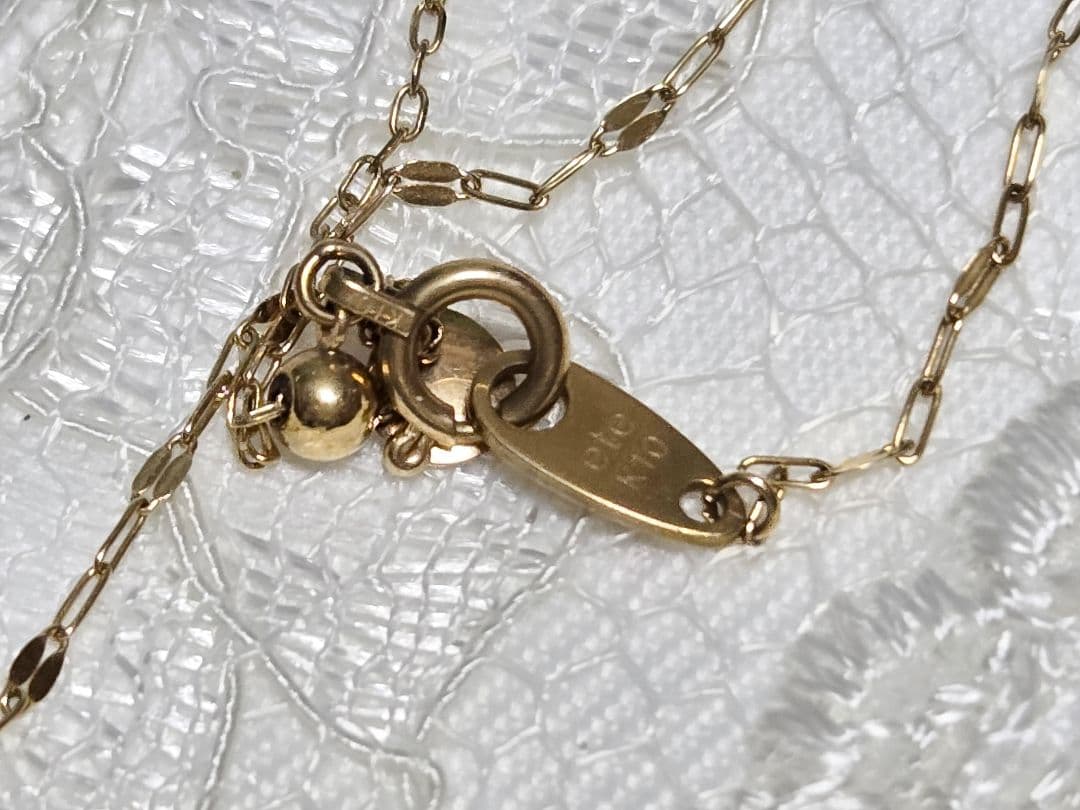 ete　チェーンネックレス　K10