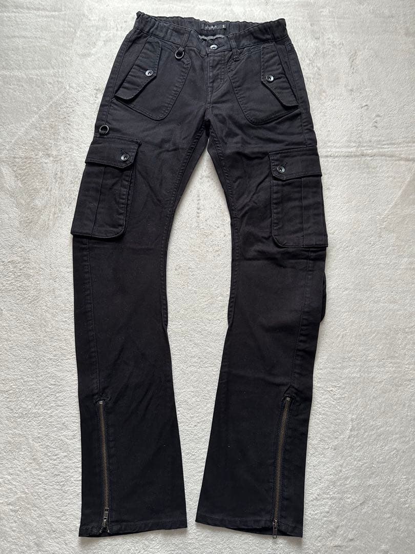 CIVARIZE / バナナシルエットコードカーゴパンツ 44 ブラック