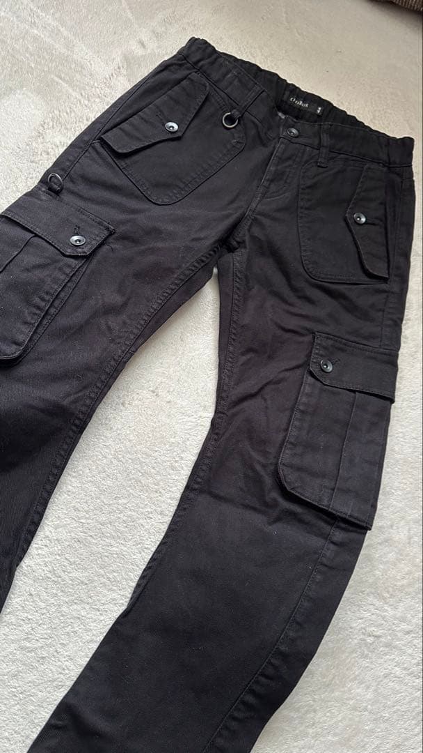 CIVARIZE / バナナシルエットコードカーゴパンツ 44 ブラック