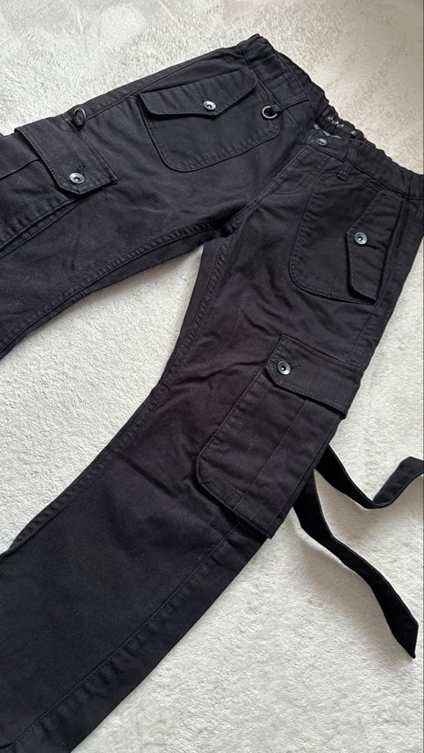 CIVARIZE / バナナシルエットコードカーゴパンツ 44 ブラック