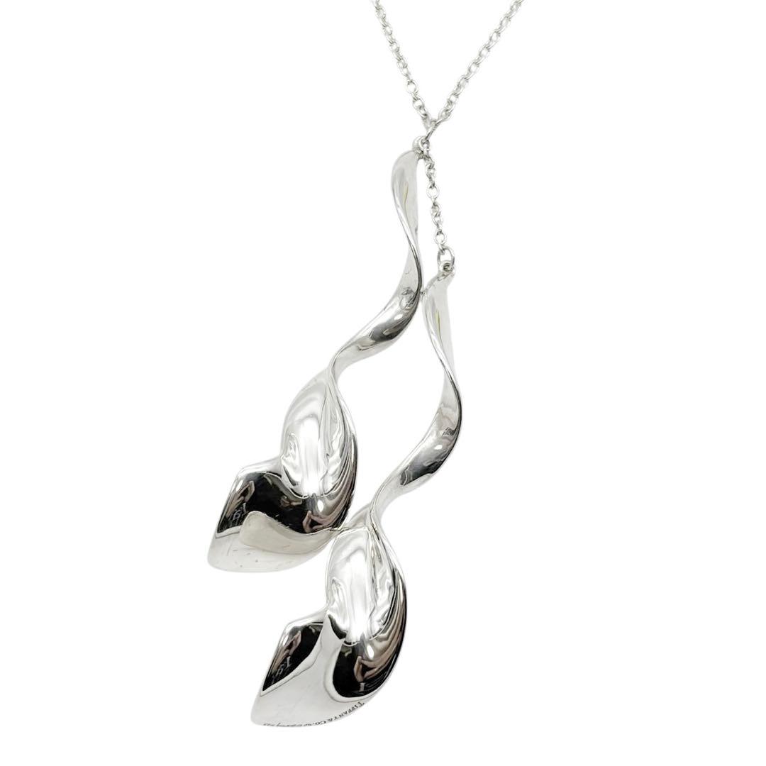 美品◎ ティファニー フランクゲーリー オーキッドダブルネックレス シルバー