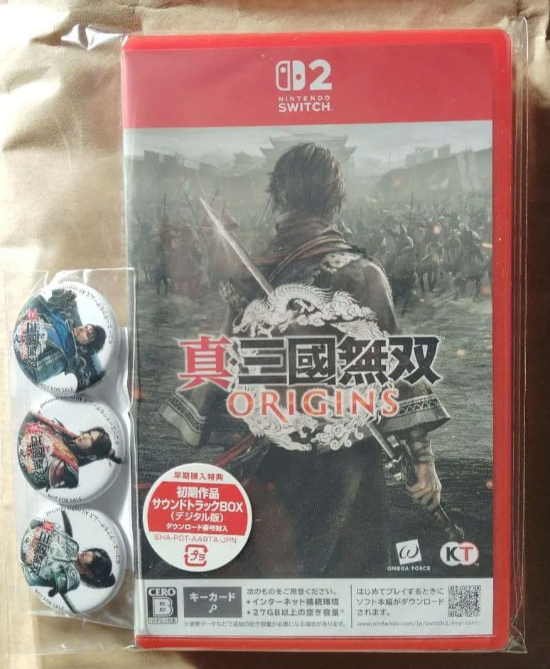 真・三國無双 ORIGINS 缶バッジセット　お宝創庫
