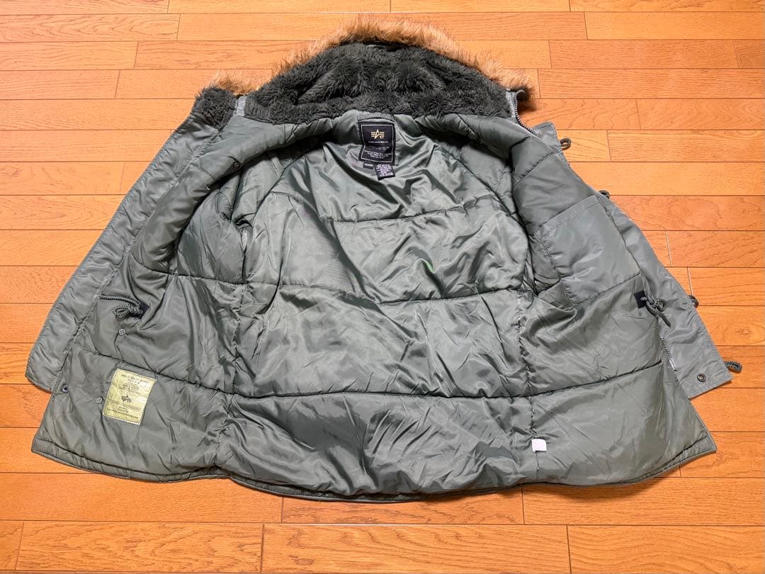 アルファインダストリーズ フライトジャケット N-3B カーキ ファー 50周年