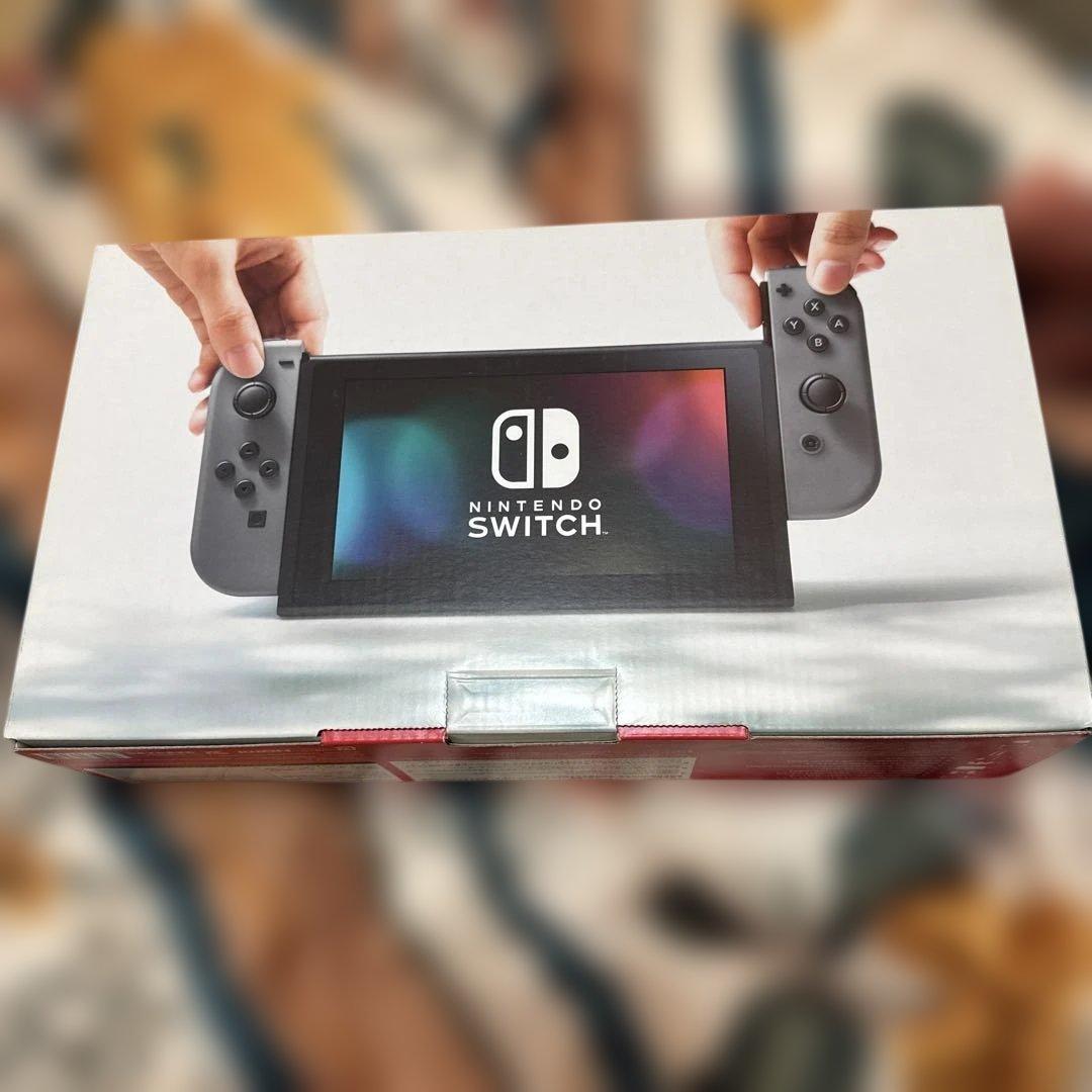 Nintendo Switch 本体 グレー　動作確認済み　わりと美品　箱付き
