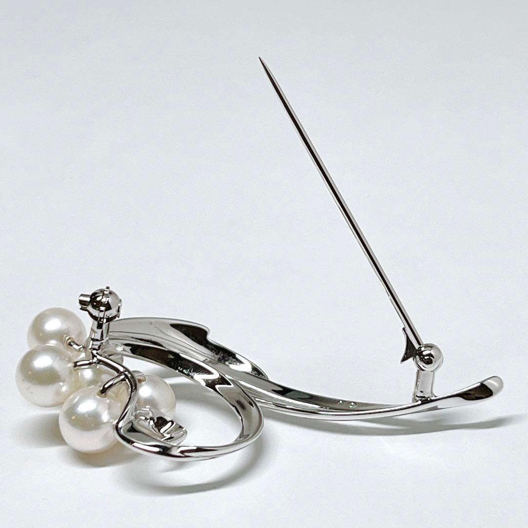 【未使用品級】✨MIKIMOTOミキモト パール　ブローチ　花　フラワー　リーフ