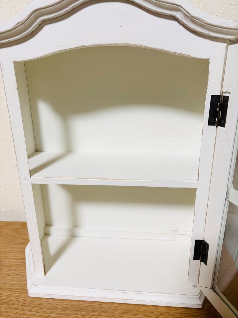 完売品 アンティークコレクションキャビネット salut! サリュ ホワイト