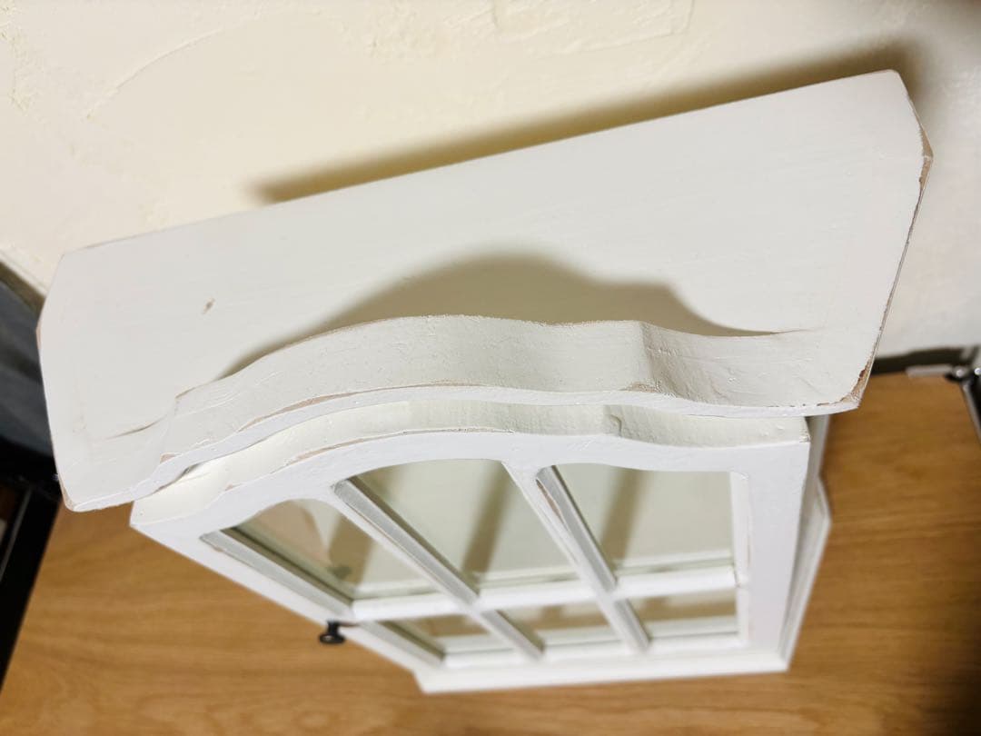 完売品 アンティークコレクションキャビネット salut! サリュ ホワイト