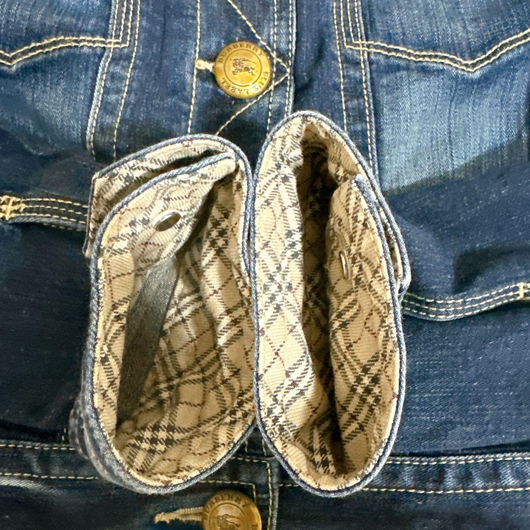 BURBERRY BLUE LABEL Gジャンデニムジャケット ノバチェック