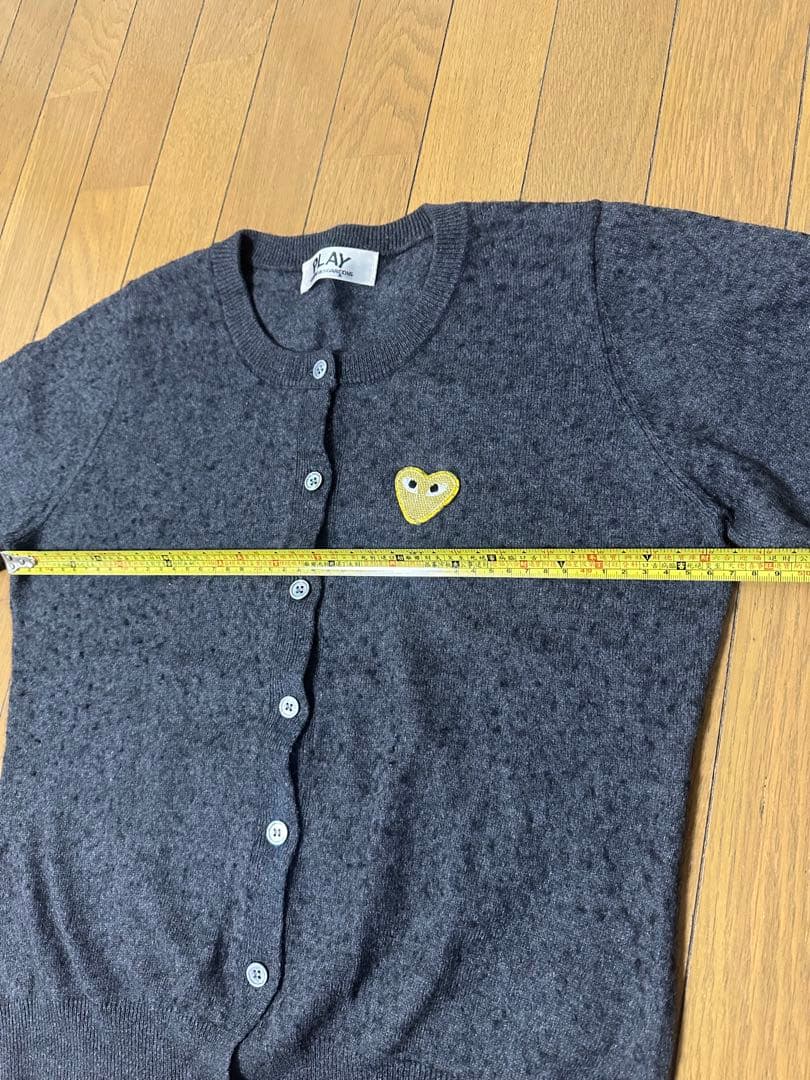 プレイコムデギャルソン　カーディガン　グレーM