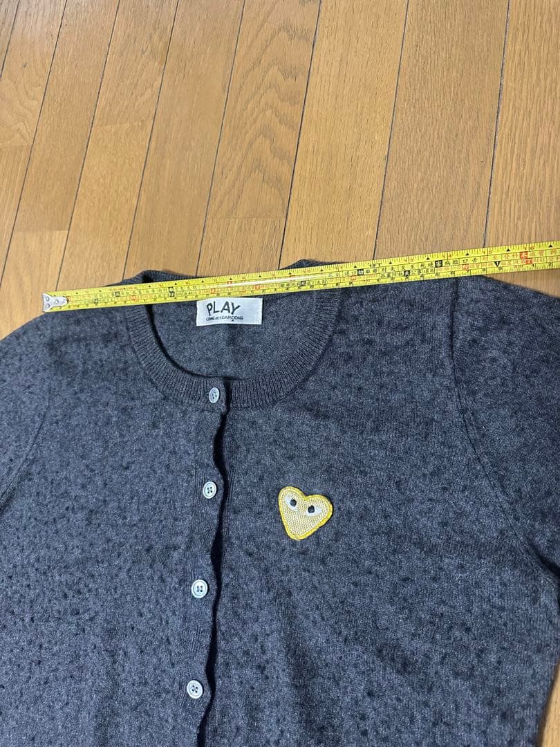 プレイコムデギャルソン　カーディガン　グレーM