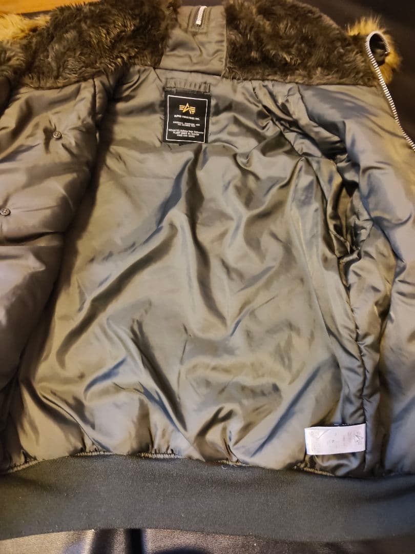 アルファインダストリーズ　N2-B　ファー付　ミリタリージャケット　XL