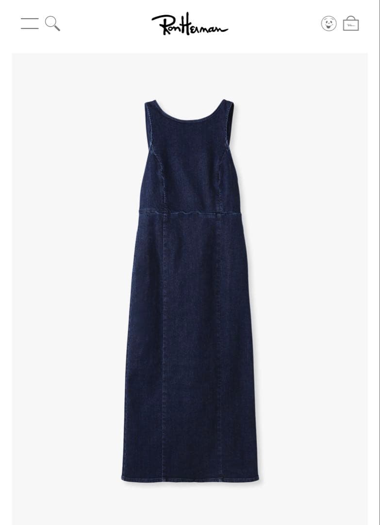 ロンハーマン　デニムエプロンドレス