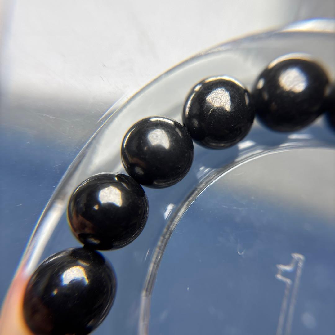 あずきちゃんシュンガイト　ブレスレット　10mm 11-163