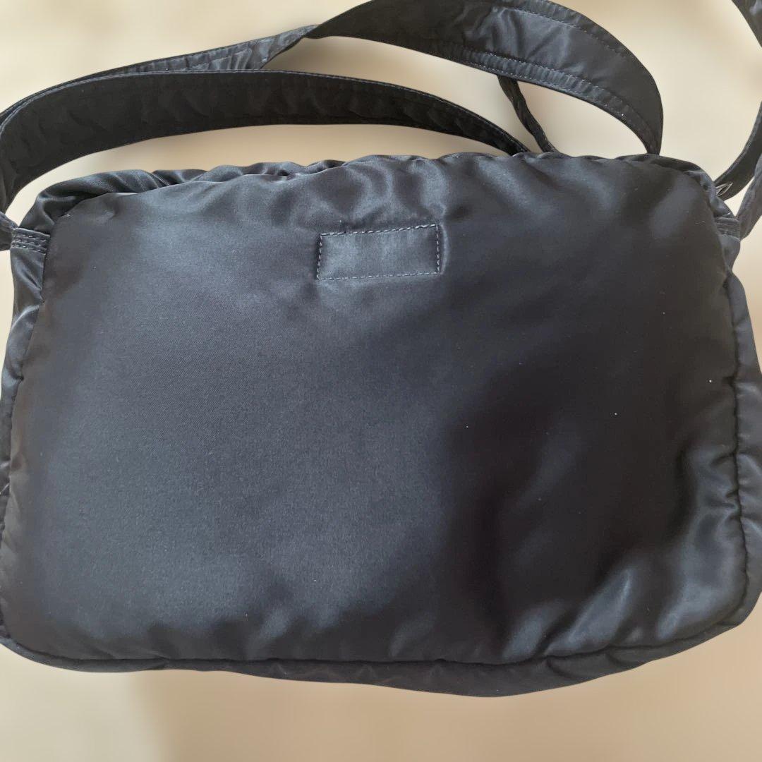【美品】porter ポーター タンカー ショルダーバッグ ナイロン 黒 2層