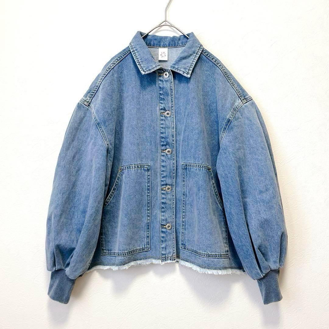 未使用に近いBEARDSLEYビアズリー パフ袖デニムジャケット29,700