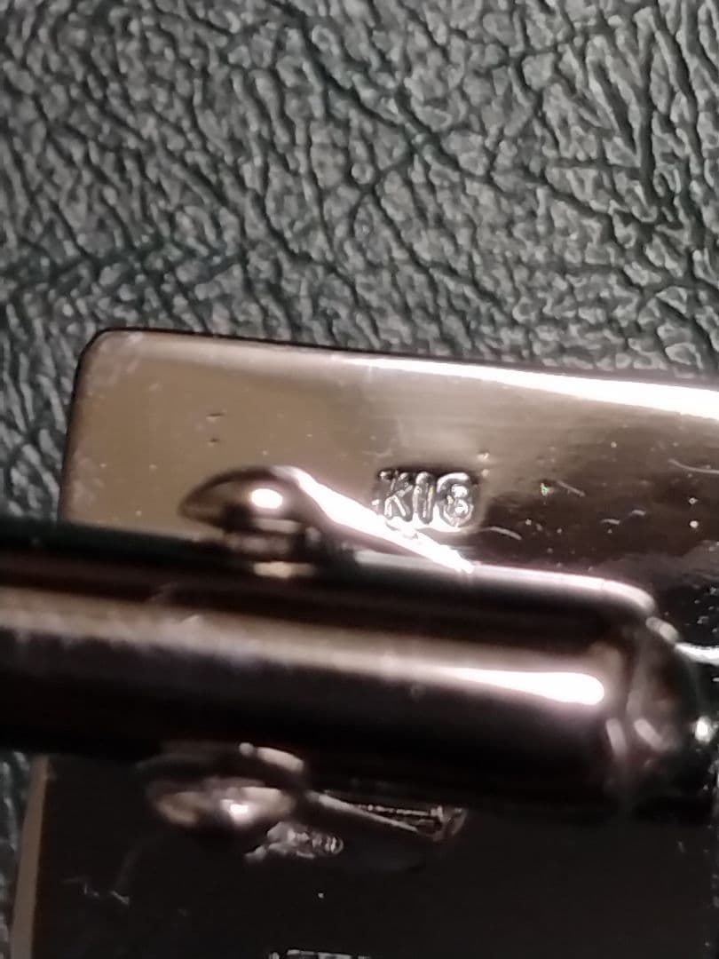 【K18】明治神宮K18＆シルバーネクタイピン·カフスセット!!