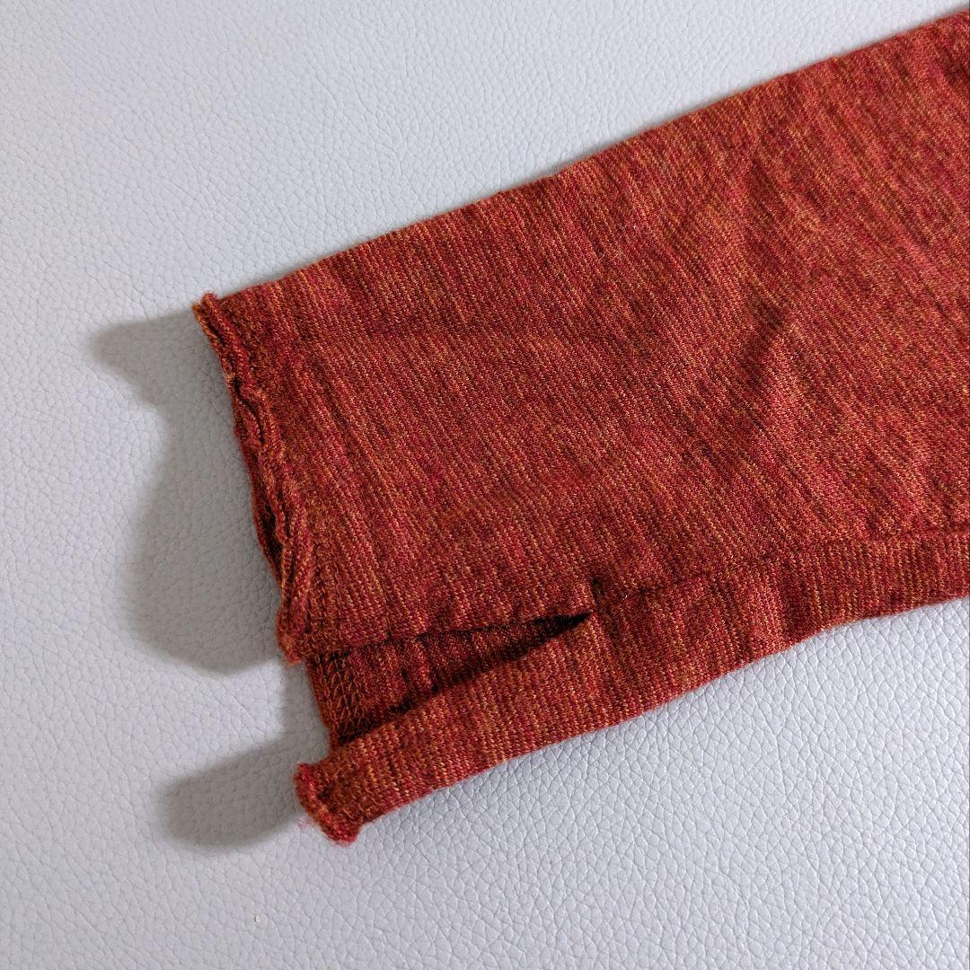 キャピタル／日本製 オリエンタルウールワンピース ヘムライン オレンジ 総柄