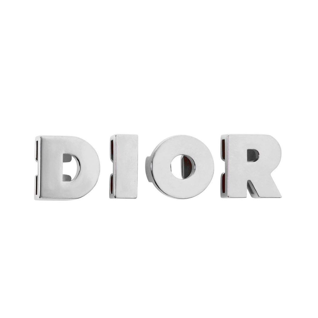DIOR シューレースアクセサリー シルバー デュブレ 2個セット