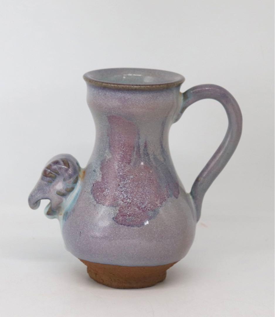 中国　羊頭水注　漢詩紋入　送料込み1007