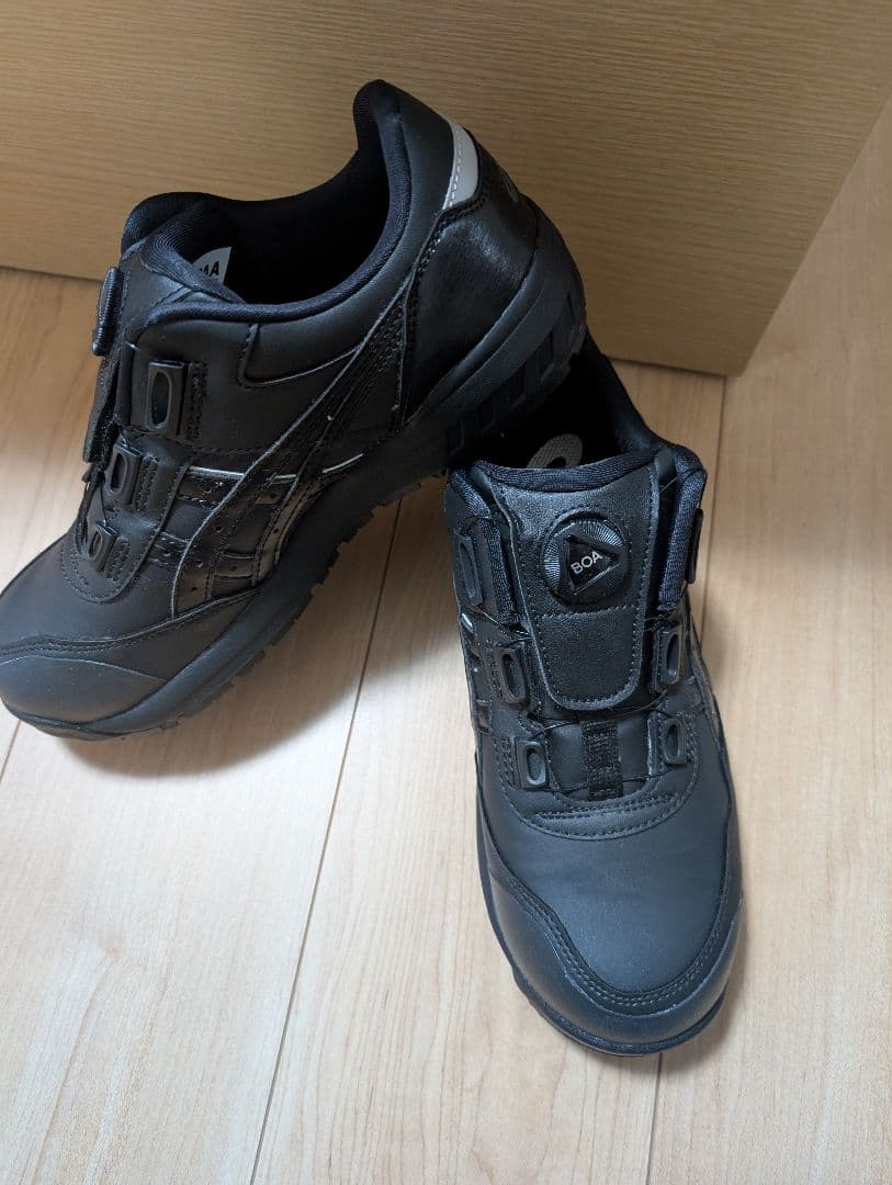 つ*じ様 ［大人気］BOA安全靴 ブラック　asics