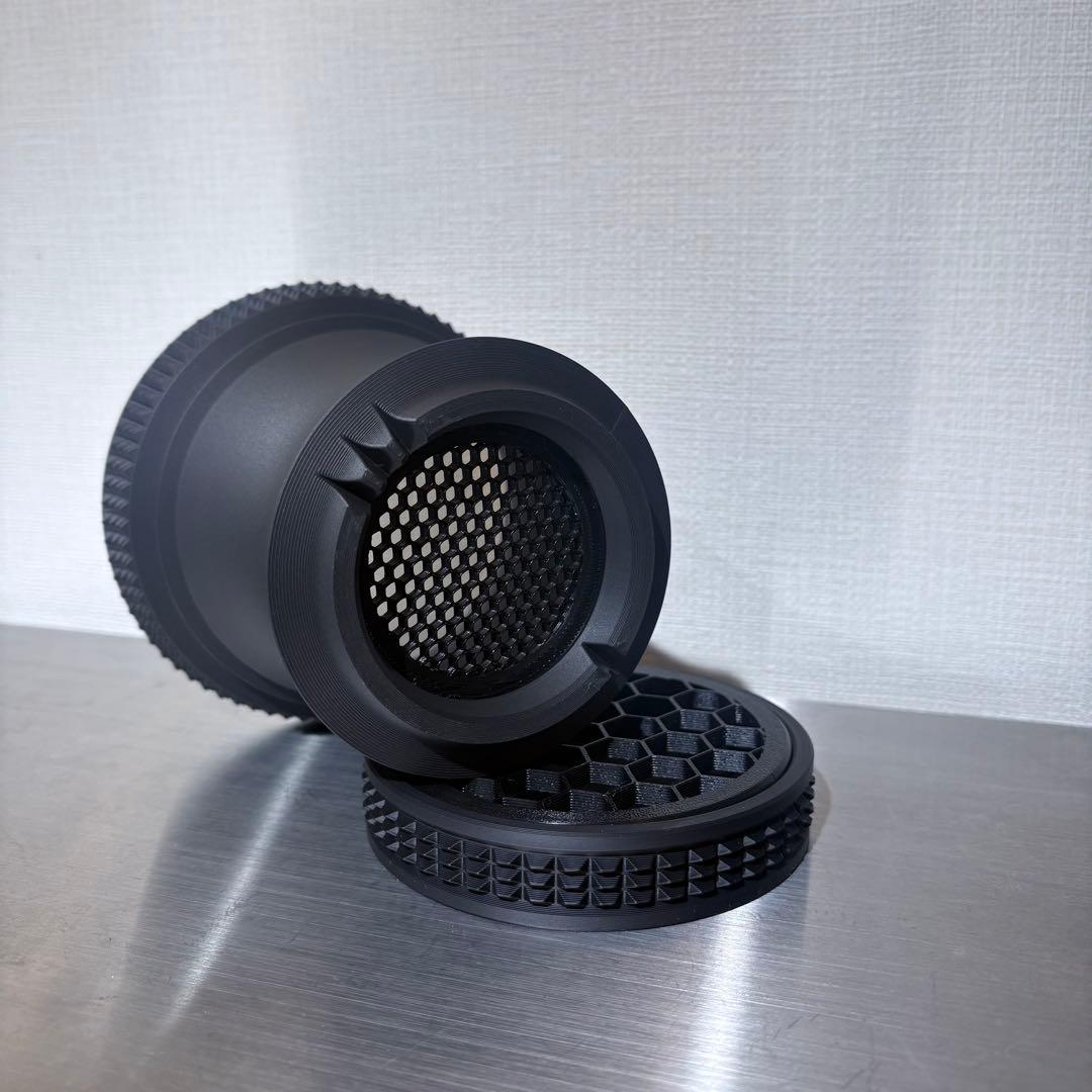 STUDS 03 MatteBlack+ 4.5号 作家鉢 台座付き