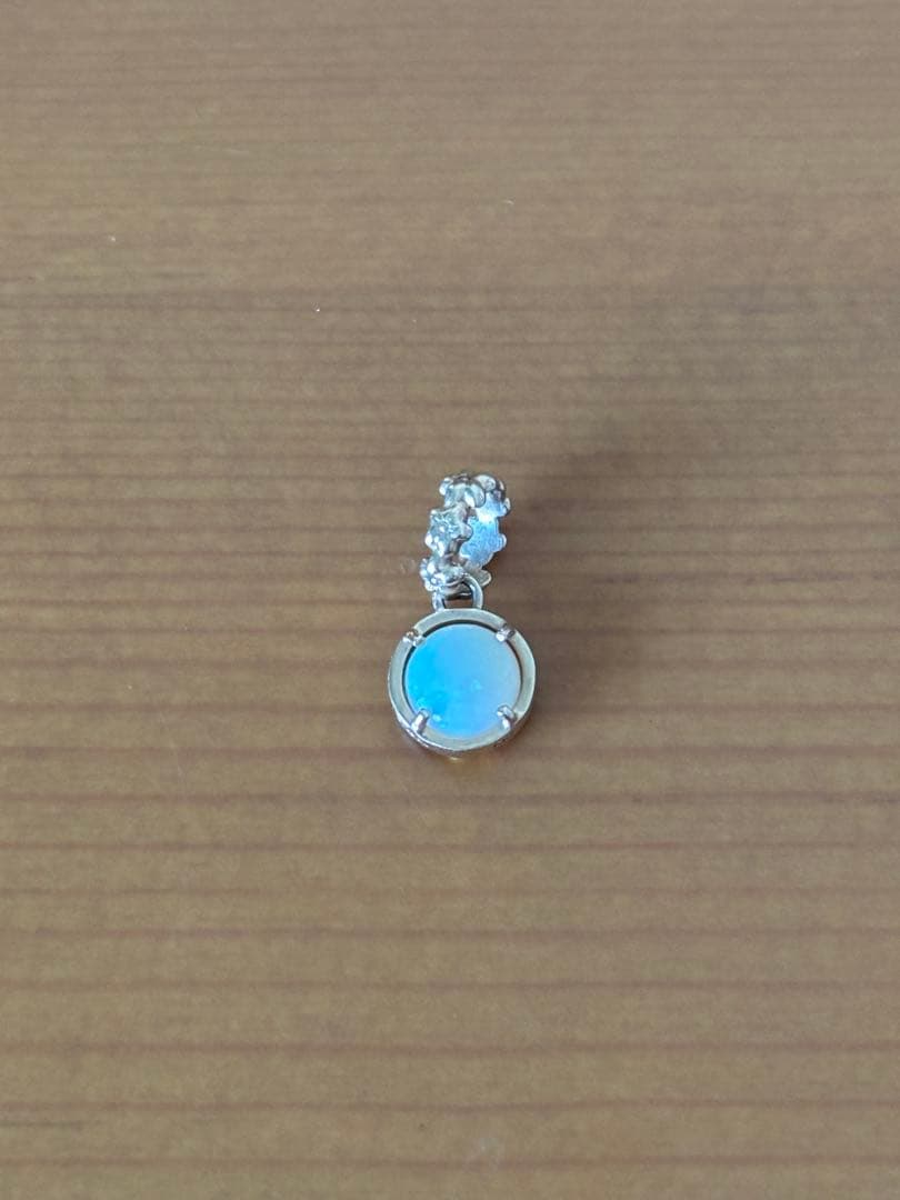 アガット　オパールネックレスチャーム　10k