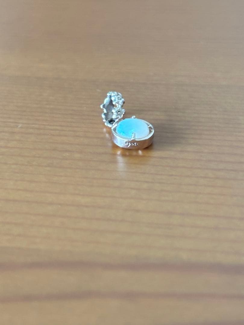 アガット　オパールネックレスチャーム　10k