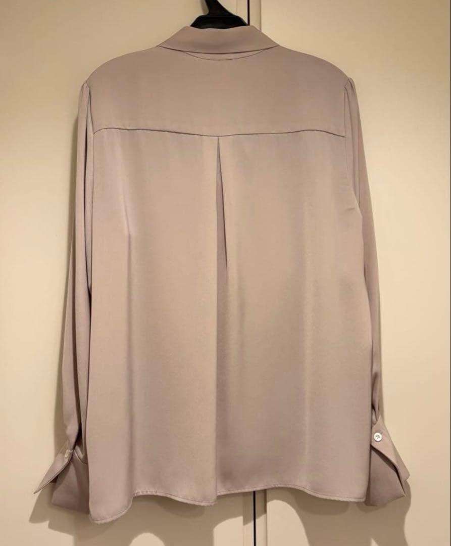 NOBLE ノーブル ロイヤルサテンボウタイブラウス ピンク フリーサイズ