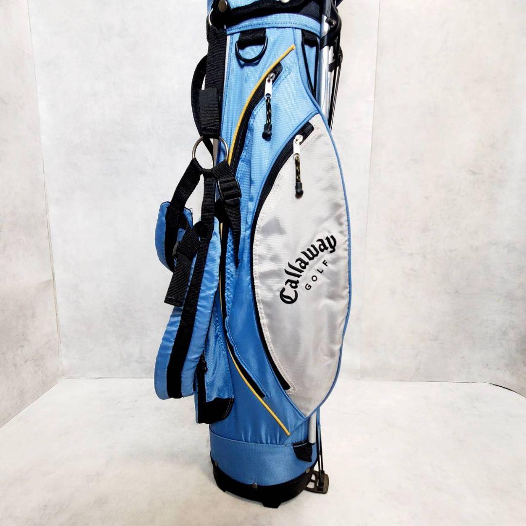 キャロウェイ スタンド式 キャディバッグ ブルー 小型軽量 ゴルフバッグ