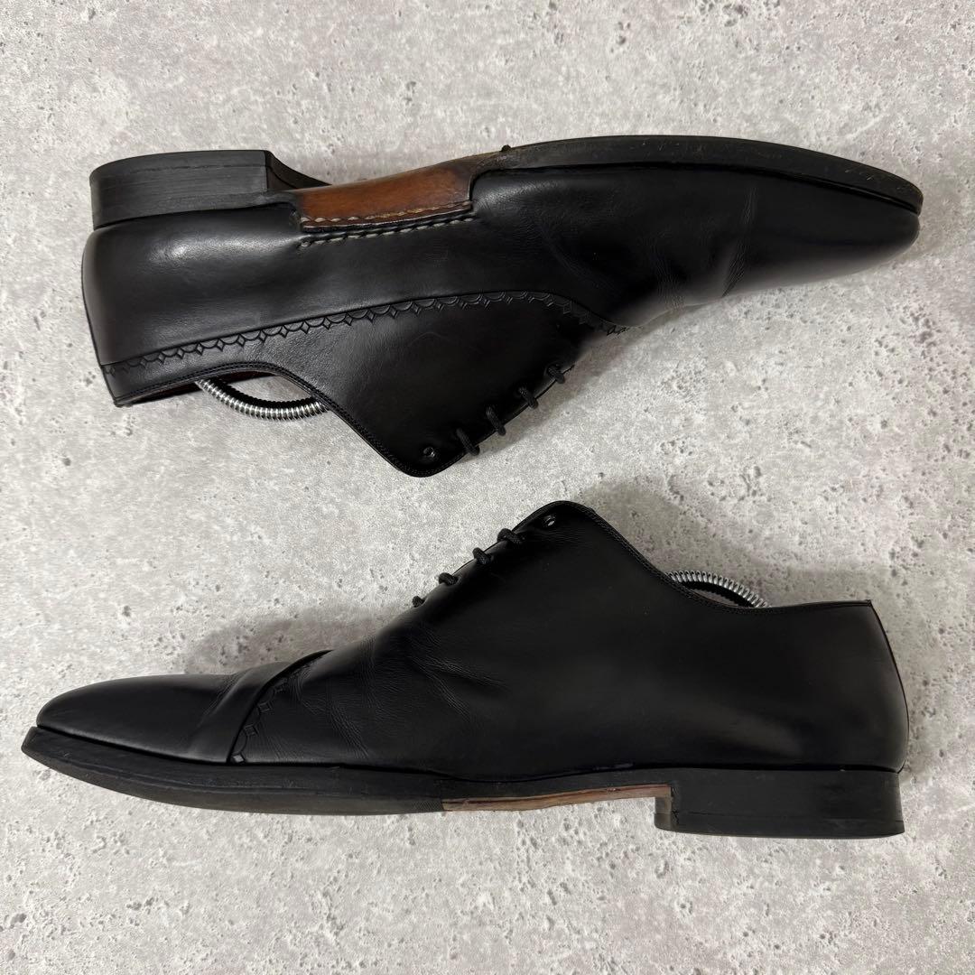 美品 MAGNANNI マグナーニ 内羽根 オパンカ レザーシューズ 黒 41