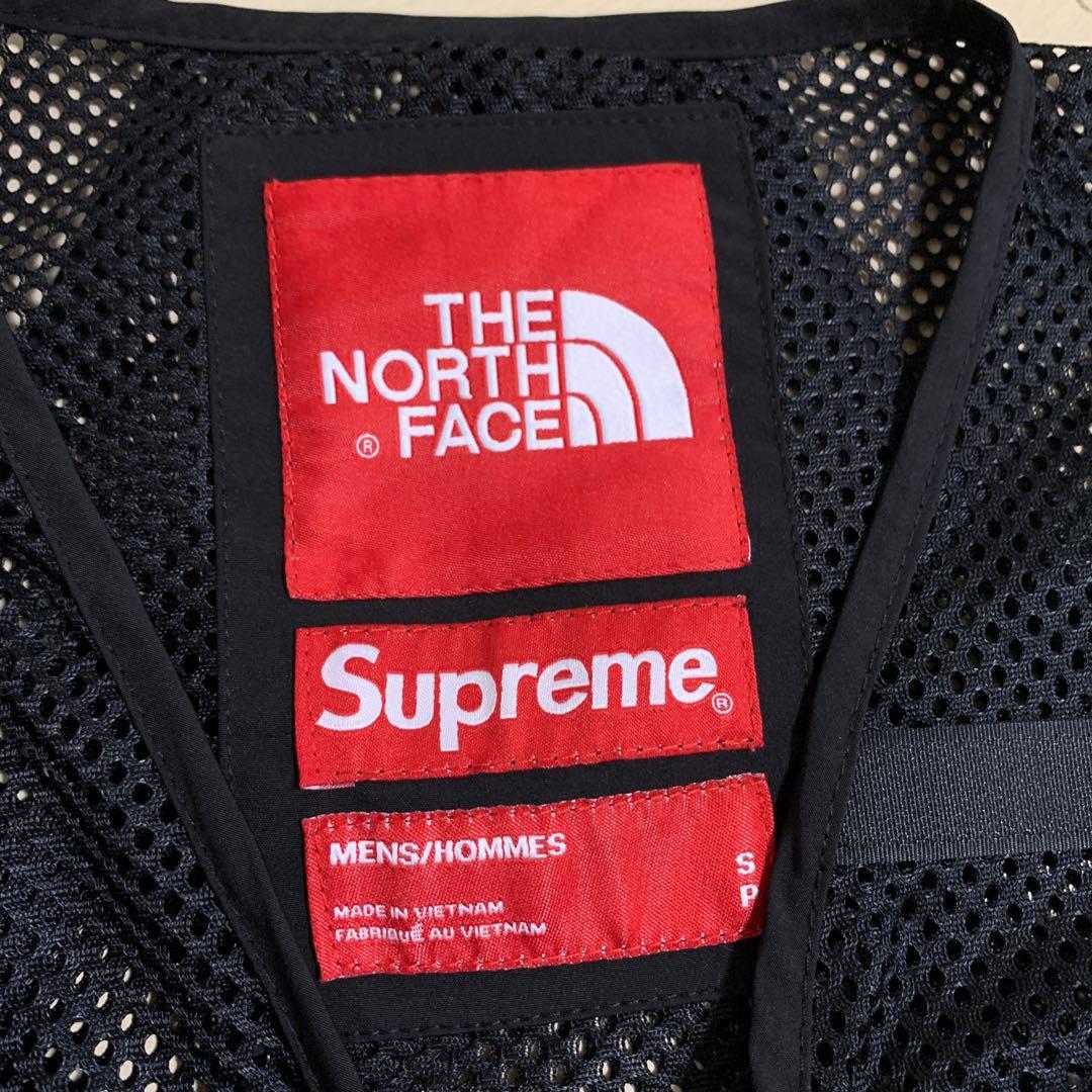 レア Supreme × THE NORTH FACE カーゴメッシュベスト S