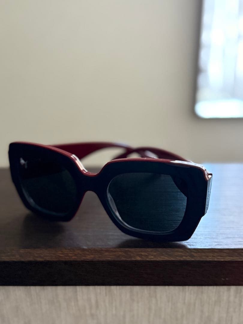 CHANEL サングラス 赤/青