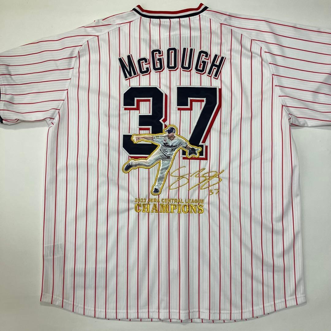 マクガフ ヤクルトスワローズ ユニフォーム 優勝記念 刺繍 【タグ付き新品】XL