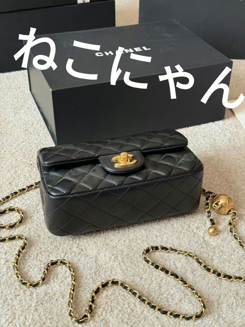 MAKE UP CHANEL ブラック キルティング バッグ ショルダーバッグ