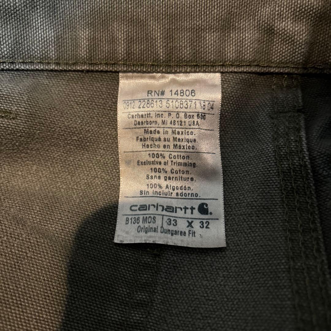 ボロ　極上フェード　カーハート　ダブルニーダックパンツ　メキシコ製　00s