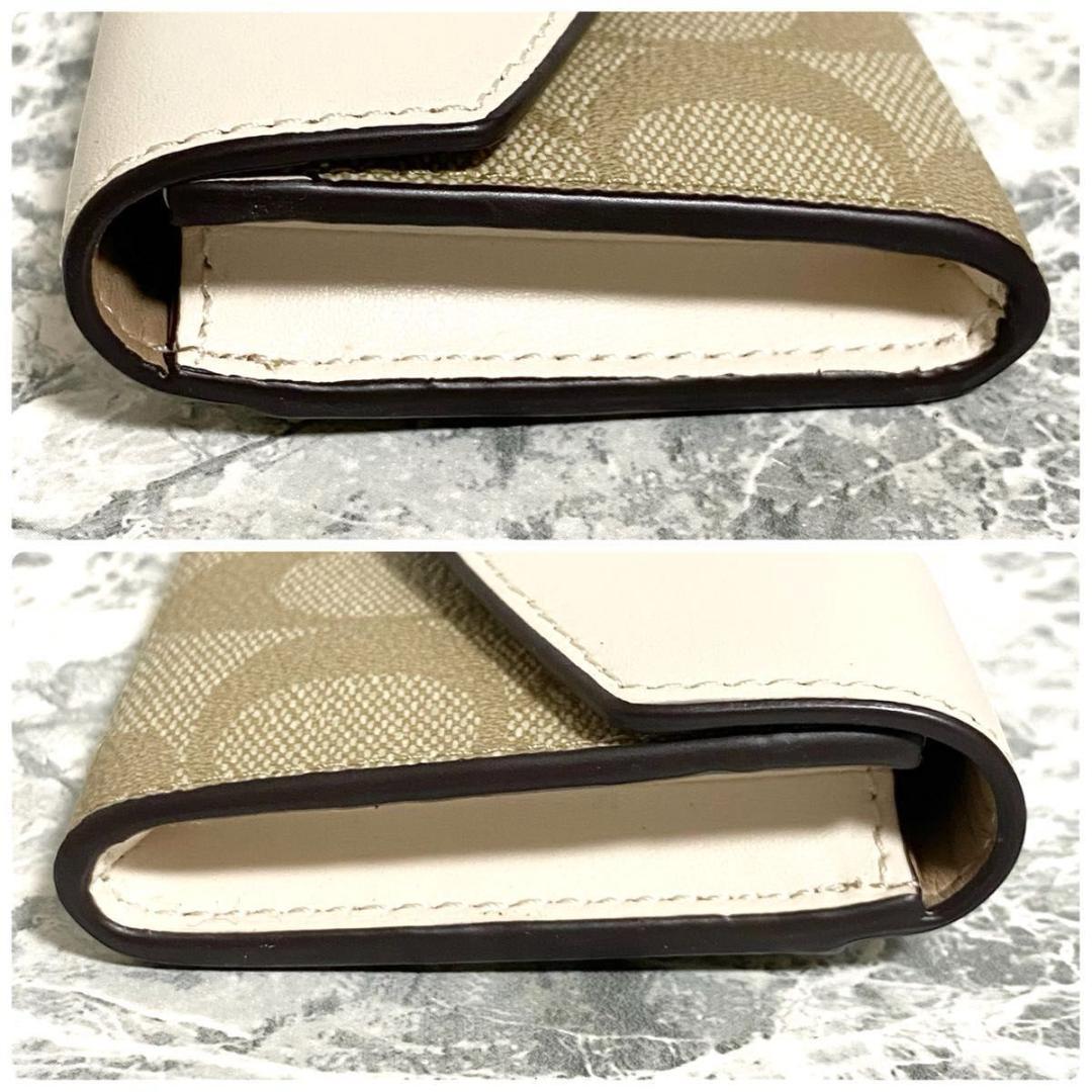 【 新品未使用 】 COACH コーチ フラップカードケース 名刺入れ レザー